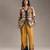 Beige printed cotton co ord set
