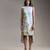 Blue printed twill cotton short dress