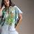 Blue printed twill cotton co ord set
