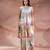 Pastel pink embroidered khadi flex co ord set