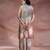 Pastel pink embroidered khadi flex co ord set