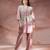 Rose pink embroidered chanderi co ord set