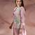 Rose pink embroidered chanderi co ord set