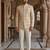 Golden color jodhpuri with maroon color touchup embroidery for men | premium designer bandhgala ethnic wear