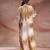 Beige embroidered chanderi co ord set