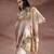 Beige embroidered chanderi co ord set