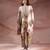 Beige embroidered chanderi co ord set