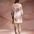 Beige embroidered chanderi co ord set