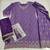 Lavender chinon sequin embroidered Semi Stitched salwar suit