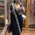 black embroidery sequin chinon ready to wear saree