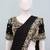 black embroidery sequin chinon ready to wear saree