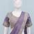 lavender embroidery sequin chinon ready to wear saree