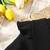 Black bow detail ribbed knit & faux leather party dress