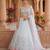 sky blue silk blend embroidered lehenga set