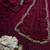 Wine Color Embroidery design work Silk Saree