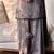 natural crepe silk suit with bids hand work