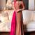 Heavy natural crepe silk sharara set with multi-needle work