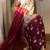 Pure chinnon silk top & palazzo with real bids & moti work