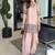 Natural crepe silk suit with embroidery & tabby organza dupatta