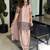 Natural crepe silk suit with embroidery & tabby organza dupatta