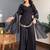 Heavy natural crepe silk sharara set with 5mm sequins