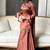Pakistani farshi suit: natural crepe silk with multi needle work