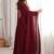 Designer faux georgette gown anarkali with bids hand work