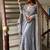 Designer fandy silk anarkali with bits hand work & embroidery