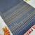 Blue Color Printed And Real Mirror Work Chinon silk blendSaree