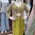 Paroot Green Color Embroidery Work Creap Satin Blouse Dhoti Set