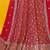  red sequins georgette lehenga set choli with dupatta