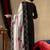 Black roman silk straight kurti pant dupatta set