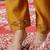 Mustard viscose silk straight kurti pant dupatta set