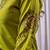 Parrot green viscose silk straight kurti pant dupatta set