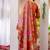 Orange marina viscose silk straight kurti pant dupatta set