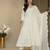 Off white georgette   party wear embroidery   suit set