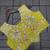 yellow embroidery sequin chinon silk ready to wear saree