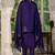 Violet marina silk straight kurti pant dupatta set