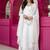 White georgette party weae embroidery suit set