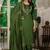 Mahendi green marina silk straight kurti pant dupatta set