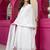 White georgette party weae embroidery suit set