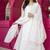 White georgette party weae embroidery suit set