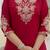 Maroon premium roman silk straight kurti pant dupatta set