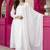 White georgette party weae embroidery suit set