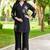 Black heavy rayon kurta pent