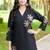 Black heavy rayon kurta pent