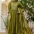 Mahendi viscose roman silk straight kurti pant dupatta set