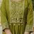 Mahendi viscose roman silk straight kurti pant dupatta set