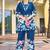 Blue pure cotton kurta pent