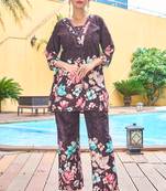 Brown pure cotton kurta pent